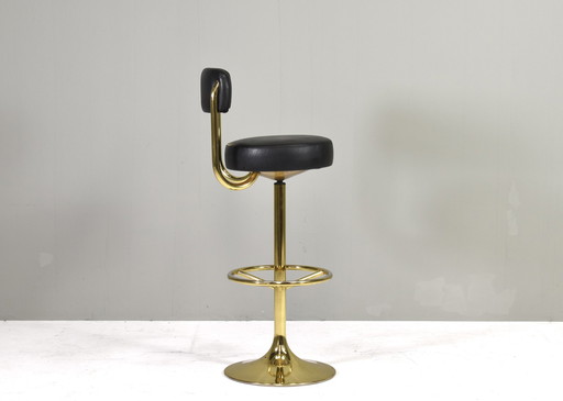 Tabouret de bar pivotant Börje Johanson, Suède, vers 1960