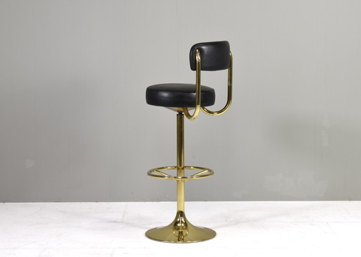 Tabouret de bar pivotant Börje Johanson, Suède, vers 1960