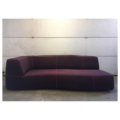 Vintage sofa in purple fabric by Patricia Urquiola, Italy