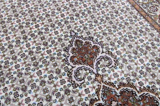 Image 1 of Original Hand-Knotted Persian Carpet Tabriz 50 Raj Fine With Silk 247 X 80 Cm Top Condition New