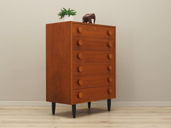 Image 1 of Teak Chest Of Drawers, Danish Design, 1960S, Production: Denmark