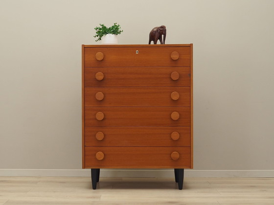 Image 1 of Teak Chest Of Drawers, Danish Design, 1960S, Production: Denmark