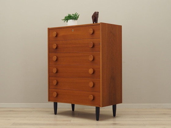 Image 1 of Teak Chest Of Drawers, Danish Design, 1960S, Production: Denmark