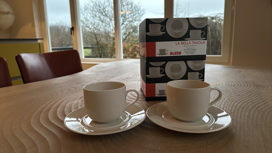 Image 1 of Alessi - La Bella Tavola - 4X Cup And Saucer