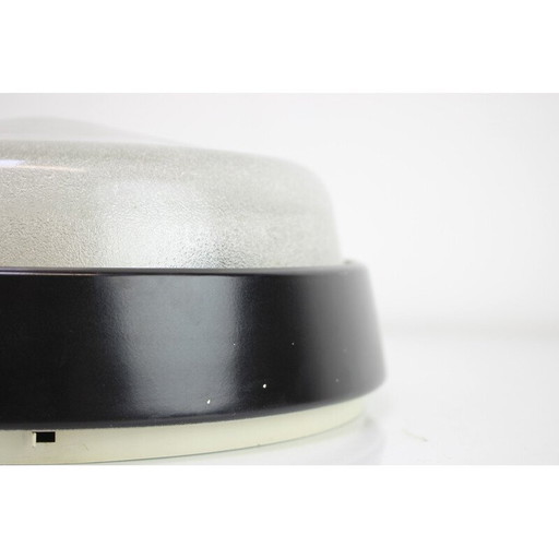 Vintage metal and glass wall lamp for Napako, Czechoslovakia 1960