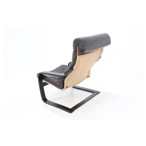 Image 1 of Vintage leather poem chair by Noboru Nakamura for Ikea, 1970