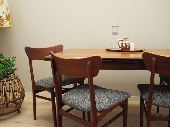 Image 1 of Set Of Four Teak Chairs, Danish Design, 1970S, Production: Denmark