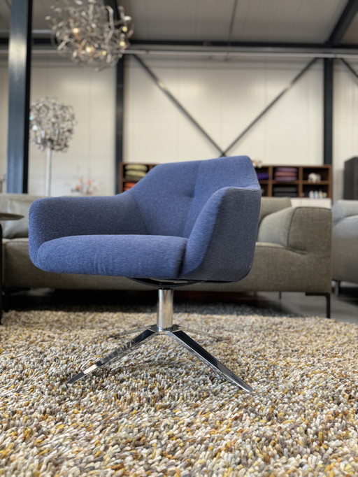 De Sede 278 Fauteuil en laine bleue