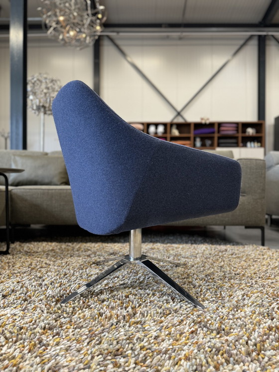 Image 1 of De Sede 278 Armchair Blue Fellwool