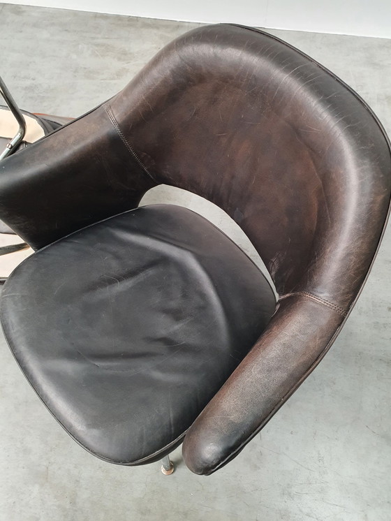 Image 1 of Saarinen Knoll Fauteuil de direction De Coene vintage