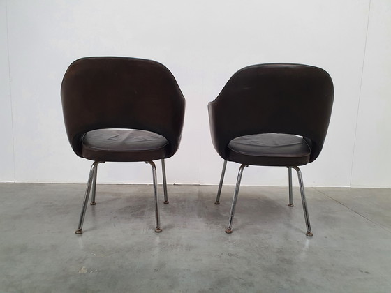 Image 1 of Saarinen Knoll Fauteuil de direction De Coene vintage