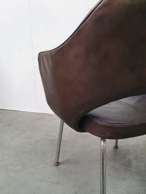 Image 1 of Saarinen Knoll Fauteuil de direction De Coene vintage