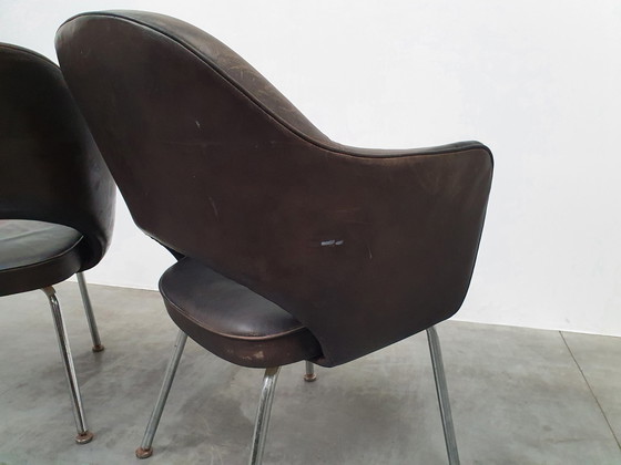 Image 1 of Saarinen Knoll Fauteuil de direction De Coene vintage