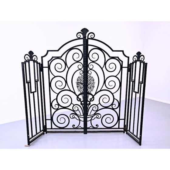 Image 1 of Vintage wrought iron grill, 1940
