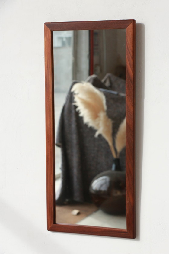 Image 1 of Rectangular Teak Mirror - Scandinavian Style - 104