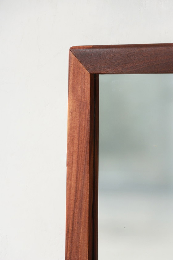 Image 1 of Rectangular Teak Mirror - Scandinavian Style - 104