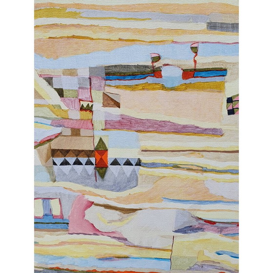 Image 1 of Olio su tela vintage con cornice n 704 Jérémie Iordanoff, 2018