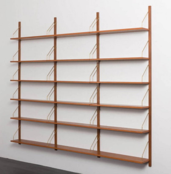 Image 1 of Modular Teak 18-Shelf Bookcase In The Style Of Poul Cadovius, 1970S