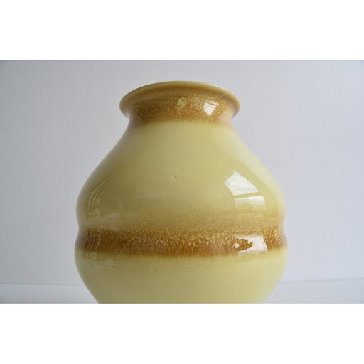 Jarrón vintage de cerámica esmaltada de Ditmar Urbach, Checoslovaquia, 1950