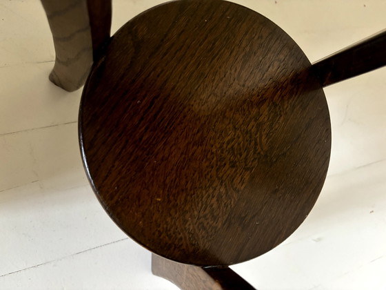 Image 1 of Tavolino rotondo vintage in rovere