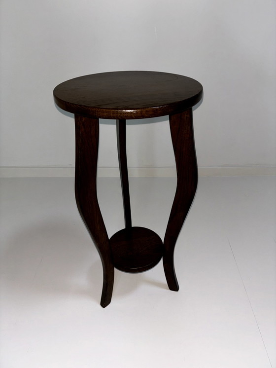 Image 1 of Tavolino rotondo vintage in rovere