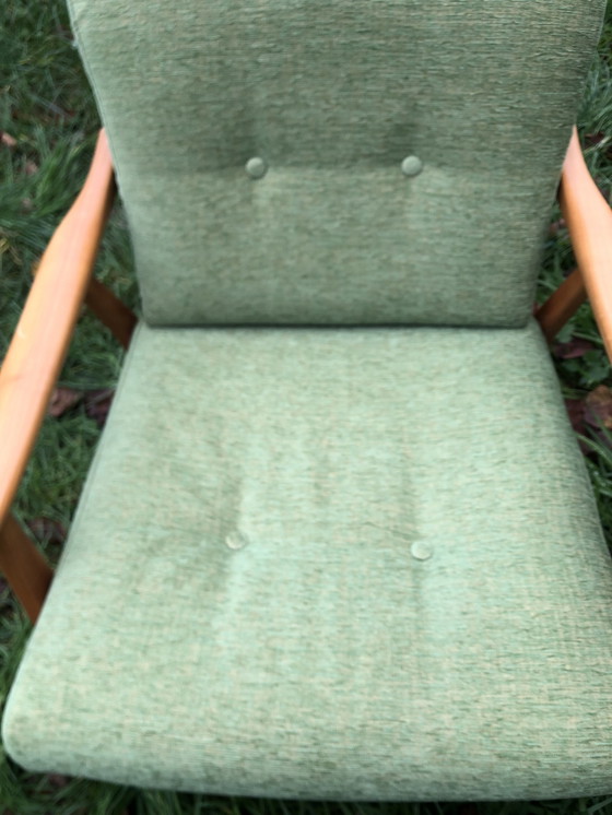 Image 1 of Scandinavian Armchairs Blond Wood 60's