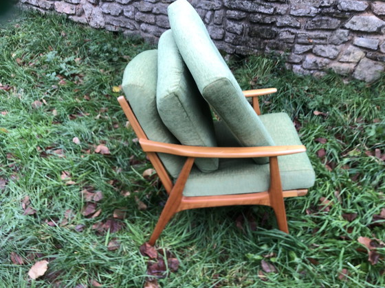 Image 1 of Scandinavian Armchairs Blond Wood 60's