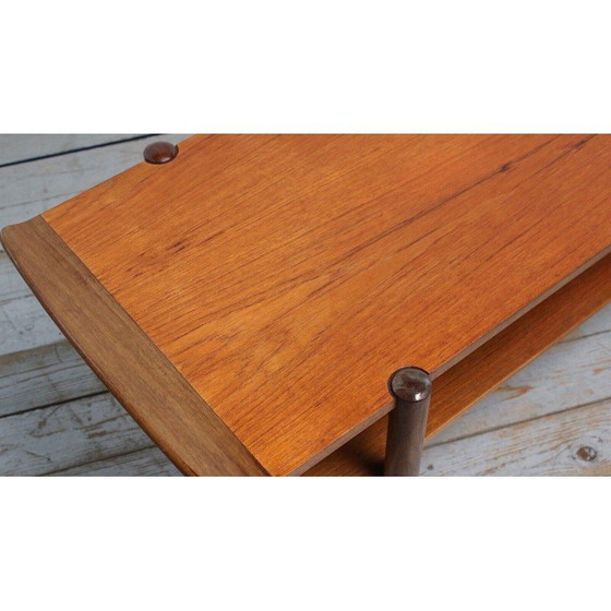 Image 1 of Tavolino da caffè vintage in teak a 2 livelli, Danimarca