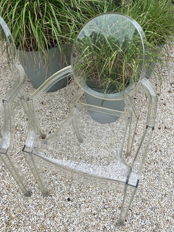 Image 1 of 10x Louis Ghost chairs Kartell by Phillipe Starck