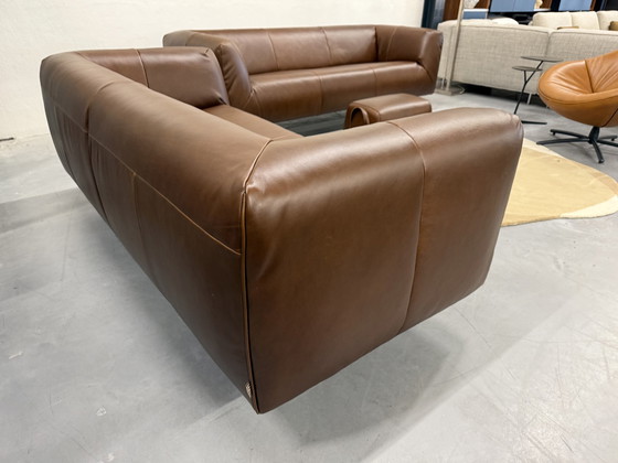 Image 1 of Label Vandenberg Moby Dick 3 Seater Sofa Bovino Dark Brown