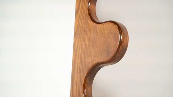 Image 1 of Contemporary Wave Mirror, Wood, Italy