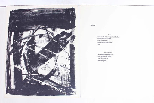 Lithograph by Swiss artist Bernd Völkle 1963