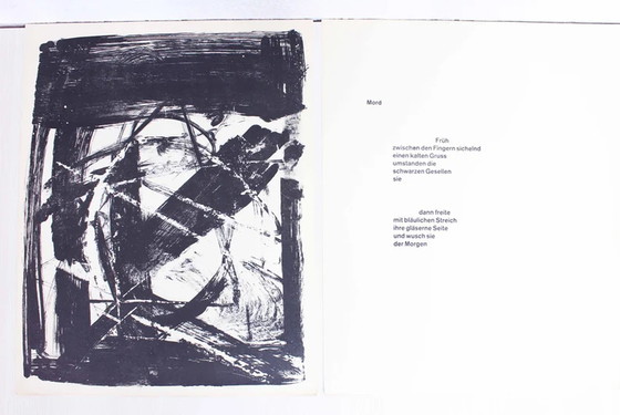 Image 1 of Lithographie de l'artiste suisse Bernd Völkle 1963