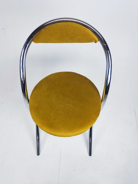 Image 1 of 4x Chaise de salle à manger italienne vintage