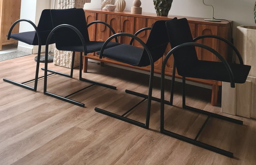 4x Metaform Circle Arm Chairs