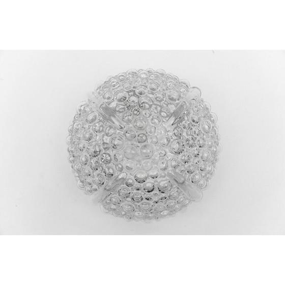 Image 1 of Lampada da soffitto vintage in vetro trasparente a bolle, 1960