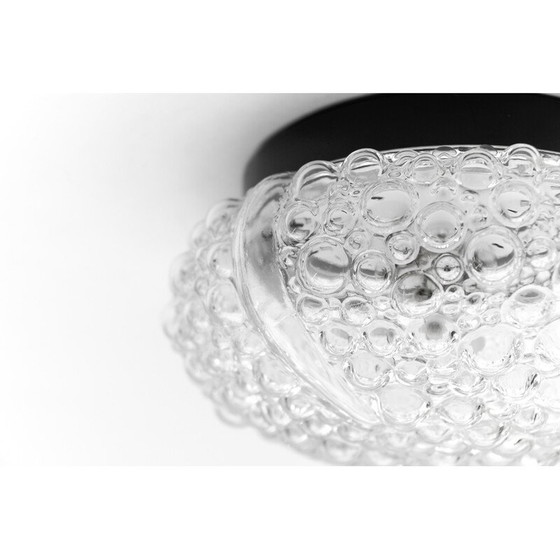 Image 1 of Lampada da soffitto vintage in vetro trasparente a bolle, 1960