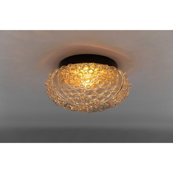 Image 1 of Lampada da soffitto vintage in vetro trasparente a bolle, 1960