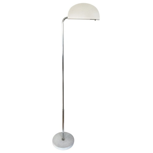 Vintage halogen floor lamp Mezzaluna by Bruno Gecchelin for Skipper, 1975