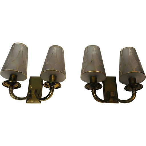 Pair of vintage Art Deco wall lamps, 1930