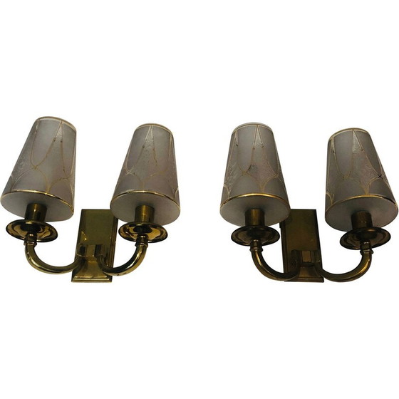 Image 1 of Pair of vintage Art Deco wall lamps, 1930