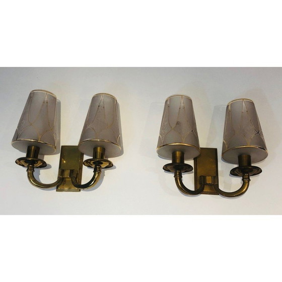 Image 1 of Pair of vintage Art Deco wall lamps, 1930