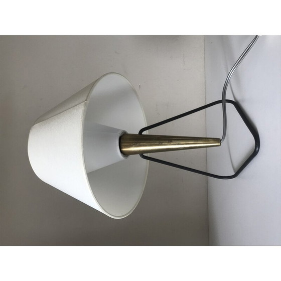 Image 1 of Vintage metal and brass lamp, 1960s