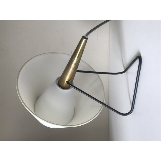 Image 1 of Vintage metal and brass lamp, 1960s
