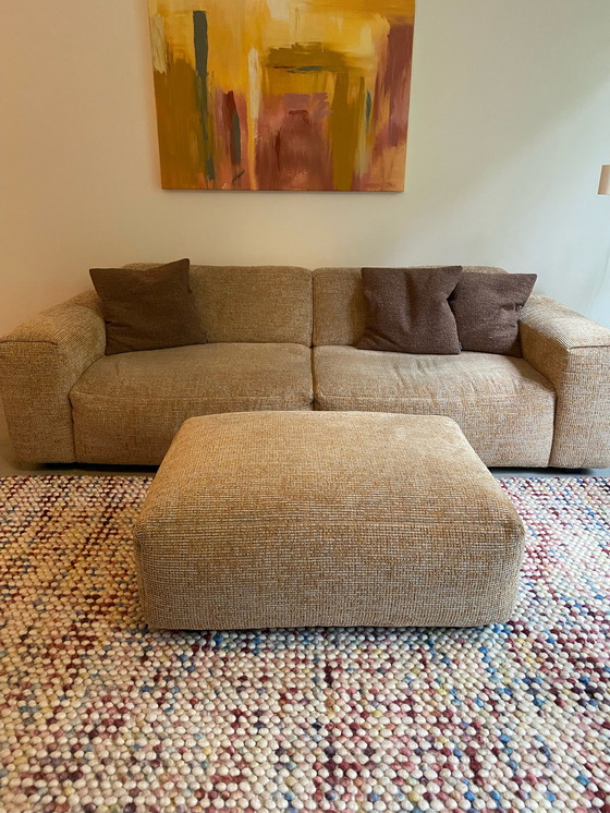 Image 1 of Habitat Posada sofa and footstool