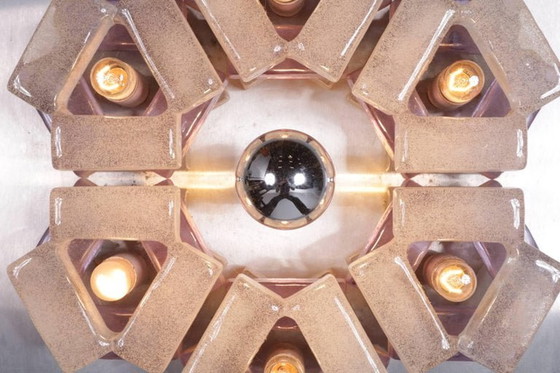 Image 1 of 1960s Large Sculptural Wall Light by Poliarte, Italy