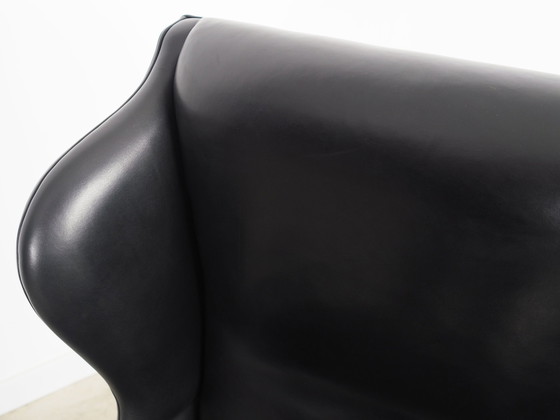 Image 1 of Black Leather Armchair, Danish Design, 1970S, Production: Denmark