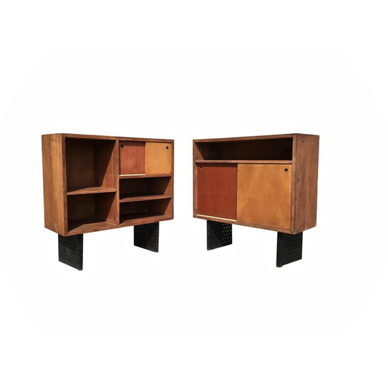 Image 1 of Pair of vintage chests of drawers by Escande for the University of Anthony, 1950