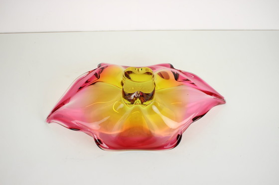 Image 1 of Bohemian Art Glass Bowl By Josef Hospodka, 1960'S