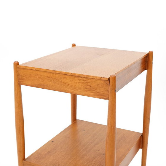 Image 1 of Vintage bedside table with drawer in teak veneer for Fratelli Reguitti, Italy 1960